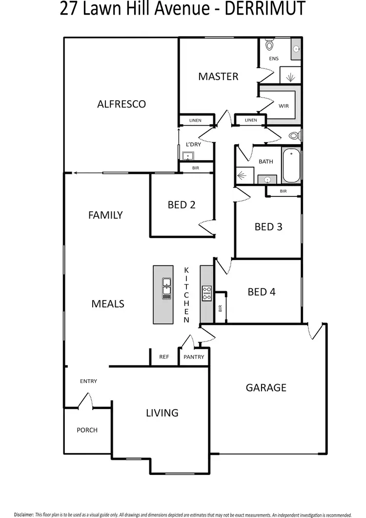 Floorplan of Homely house listing, 27 Lawn Hill Avenue, Derrimut VIC 3026