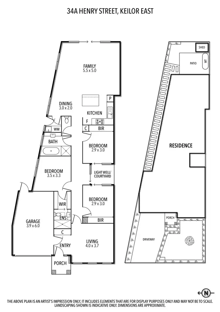 Floorplan of Homely townhouse listing, 34a Henry Street, Keilor East VIC 3033