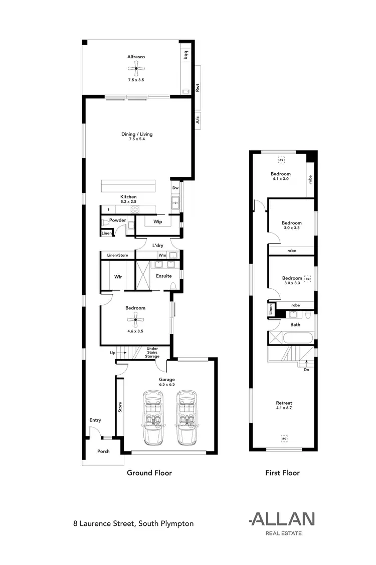 Floorplan of Homely house listing, 8 Laurence Street, South Plympton SA 5038