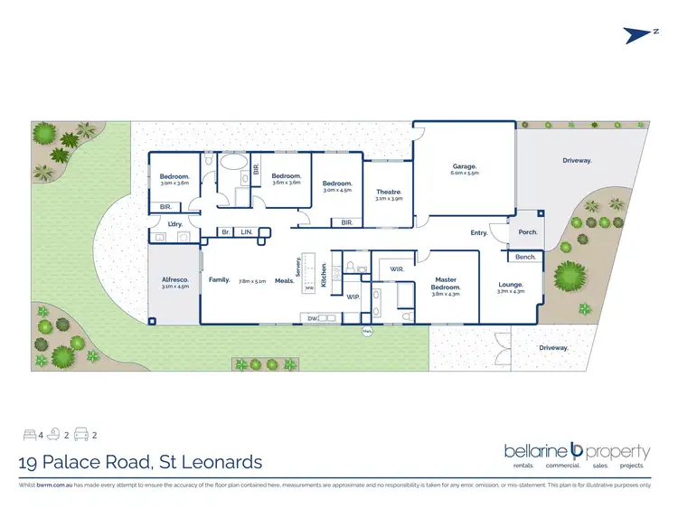 Floorplan of Homely house listing, 19 Palace Road, St Leonards VIC 3223