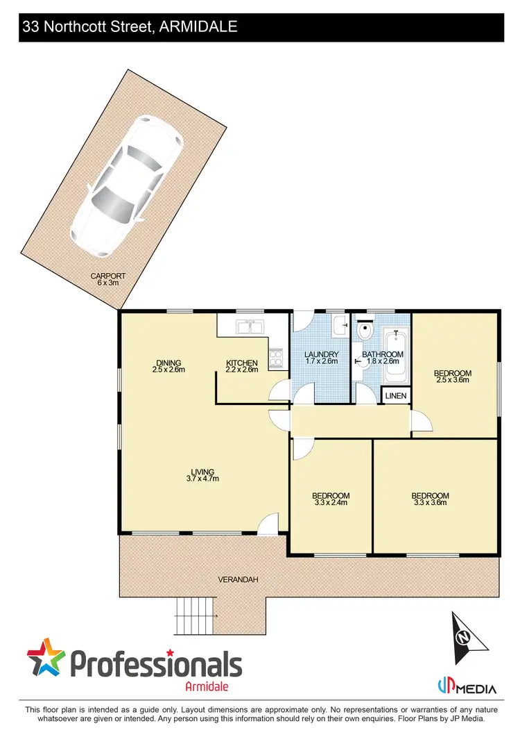 Floorplan of Homely house listing, 33 Northcott Street, Armidale NSW 2350