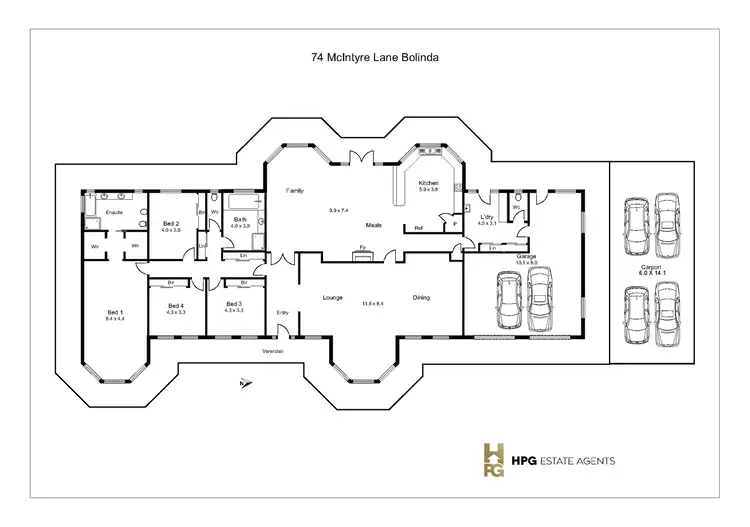 Floorplan of Homely land listing, 74 McIntyre Lane, Bolinda VIC 3432