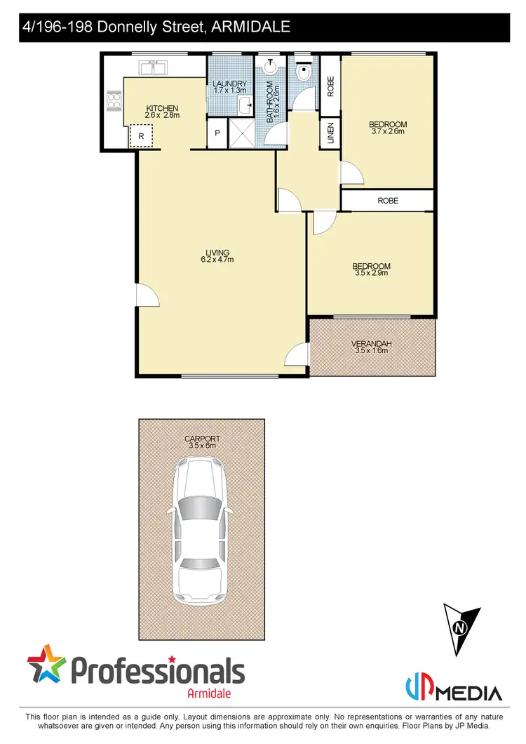 Floorplan of Homely unit listing, 4/196-198 Donnelly Street, Armidale NSW 2350