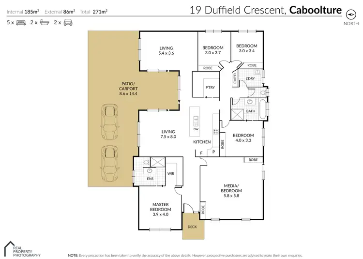 Floorplan of Homely house listing, 19 Duffield Crescent, Caboolture QLD 4510