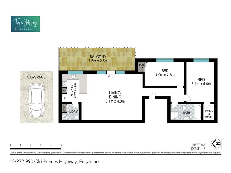 Floorplan of Homely apartment listing, 12/972-990 Old Princes Hwy, Engadine NSW 2233