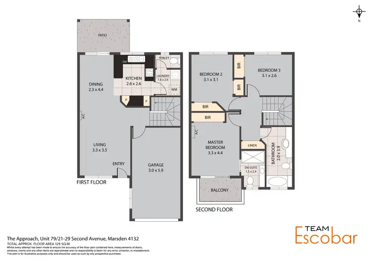 Floorplan of Homely townhouse listing, 79/21-29 Second Avenue, Marsden QLD 4132