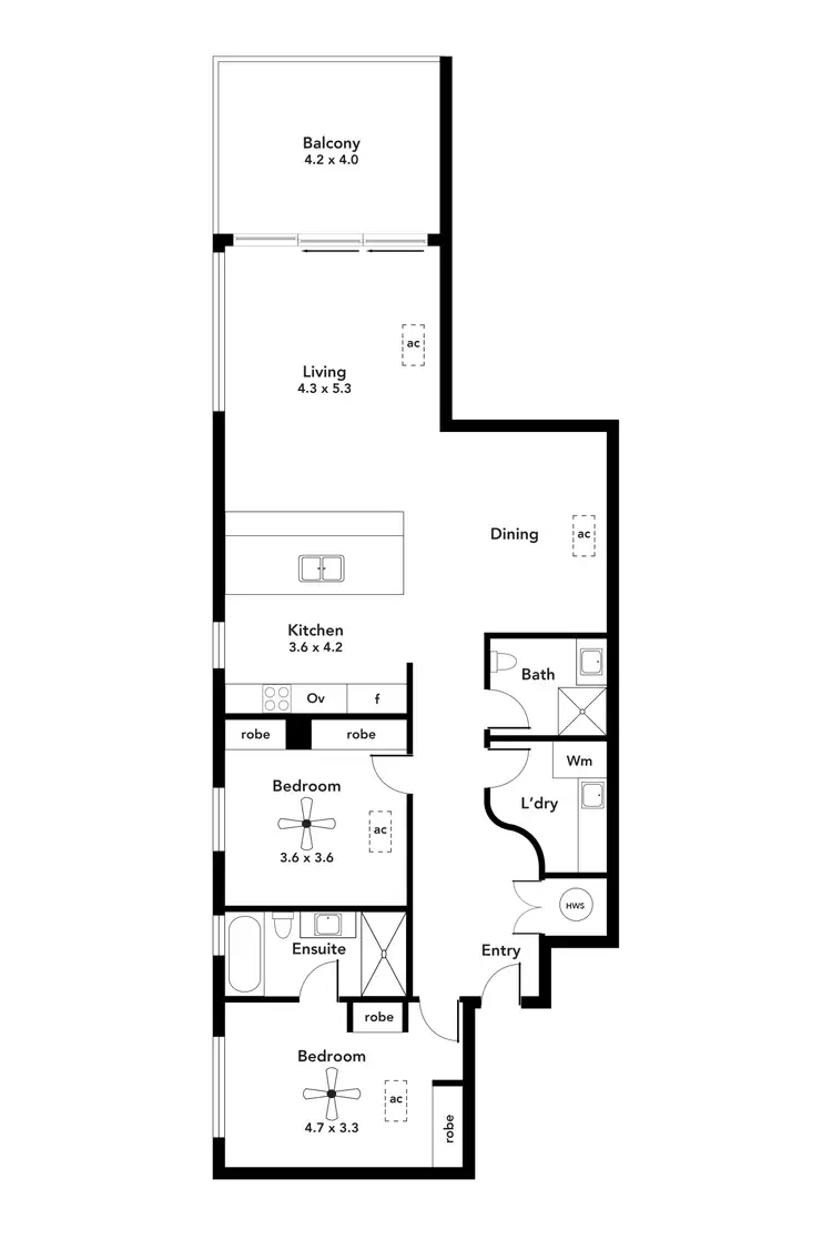 Floorplan of Homely apartment listing, 506/145 Brebner Drive, West Lakes SA 5021