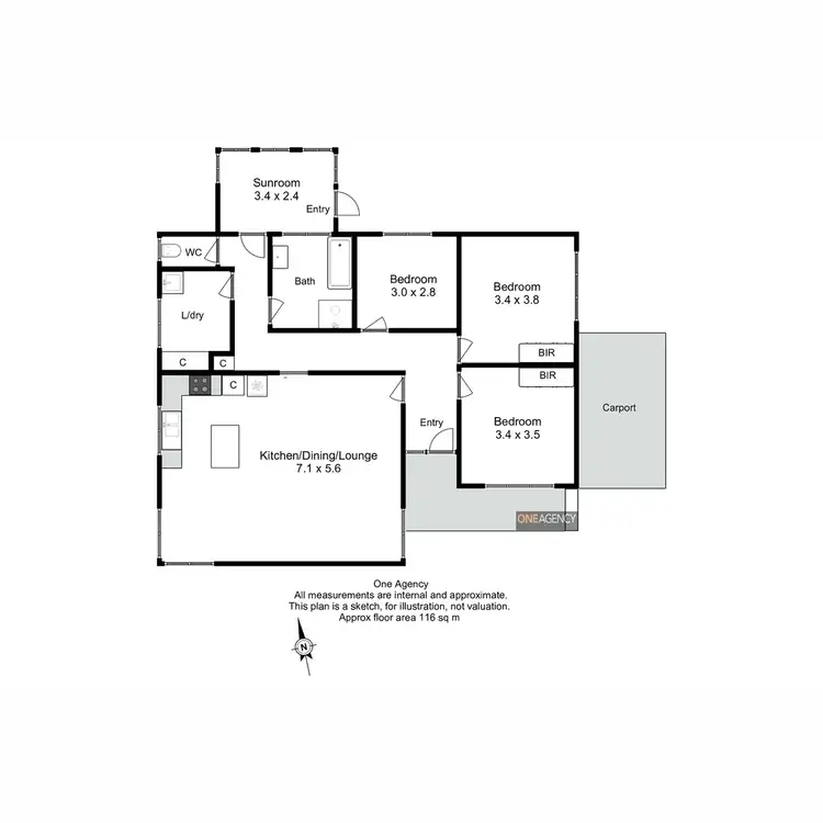 Floorplan of Homely house listing, 55 Havelock Street, Smithton TAS 7330