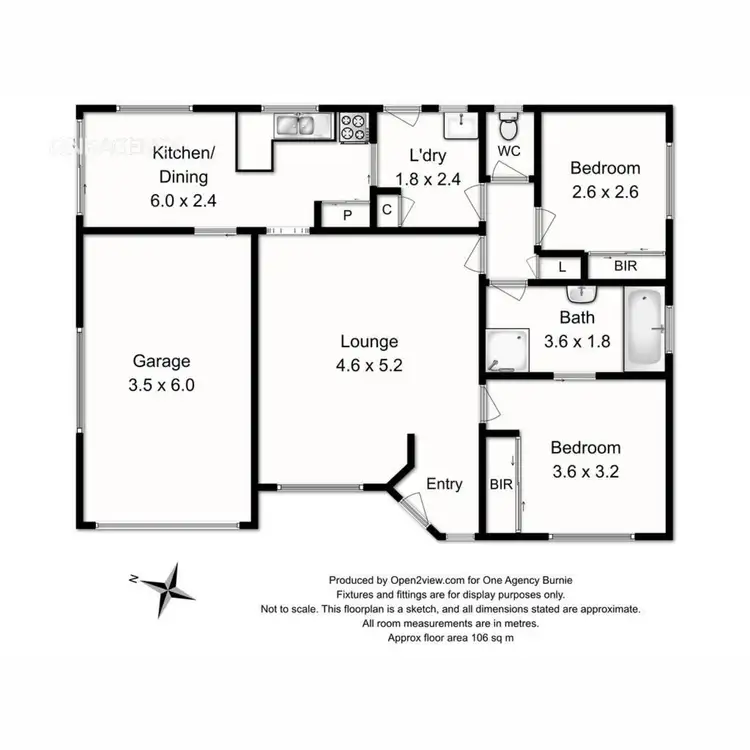 Floorplan of Homely unit listing, 3/5 Brady Place, Somerset TAS 7322