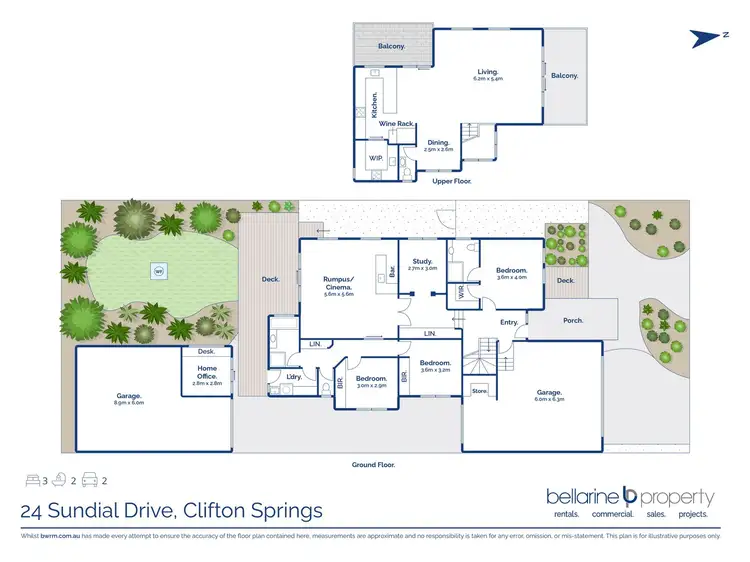 Floorplan of Homely house listing, 24 Sundial Drive, Clifton Springs VIC 3222