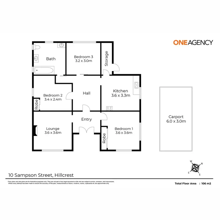Floorplan of Homely house listing, 10 Sampson Street, Hillcrest TAS 7320