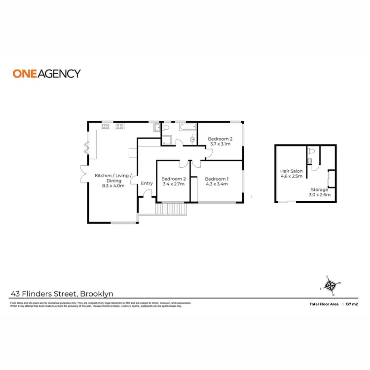 Floorplan of Homely house listing, 43 Flinders Street, Brooklyn TAS 7320