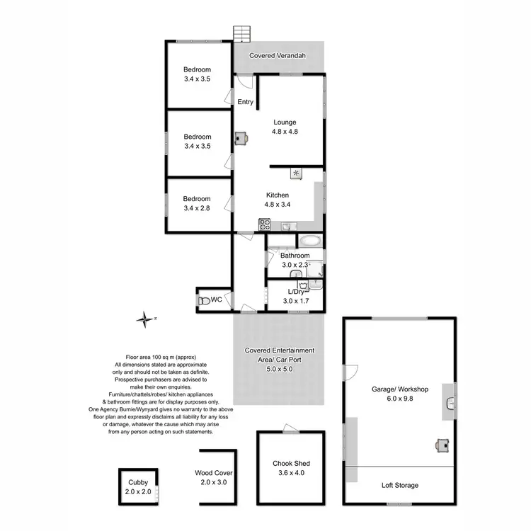 Floorplan of Homely house listing, 5 South Prospect Road, West Ridgley TAS 7321