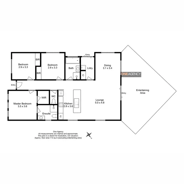 Floorplan of Homely house listing, 13 Juliana Court, Stanley TAS 7331