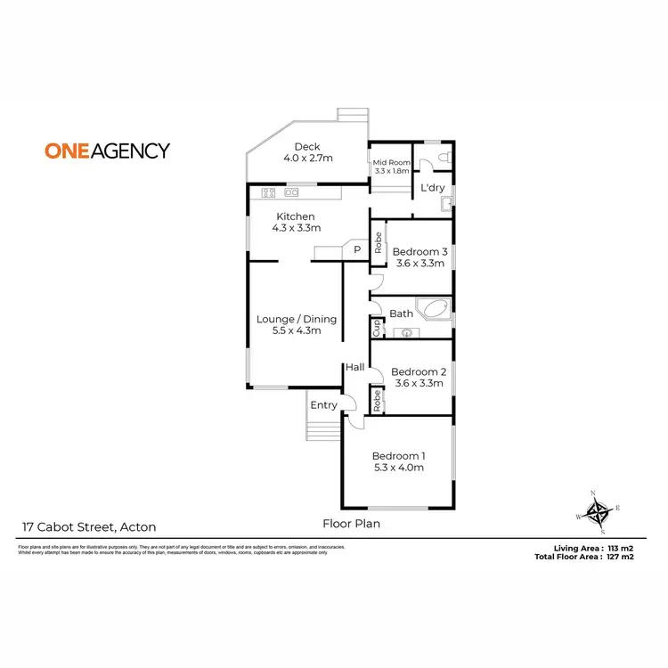 Floorplan of Homely house listing, 17 Cabot Street, Acton TAS 7320
