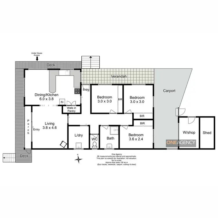 Floorplan of Homely house listing, 103 Emmett Street, Smithton TAS 7330