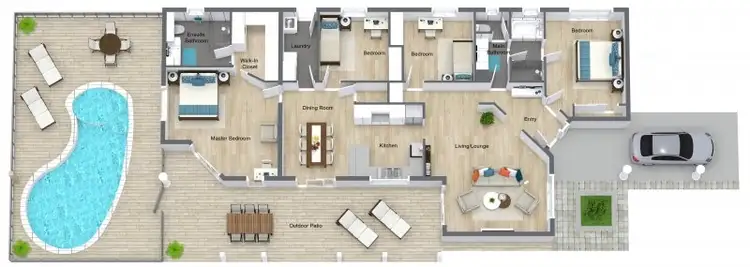 Floorplan of Homely house listing, 6 Jordan Close, Mooroobool QLD 4870