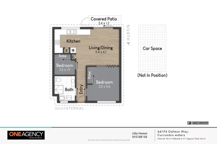 Floorplan of Homely apartment listing, 44/174 Galleon Way, Currumbin Waters QLD 4223