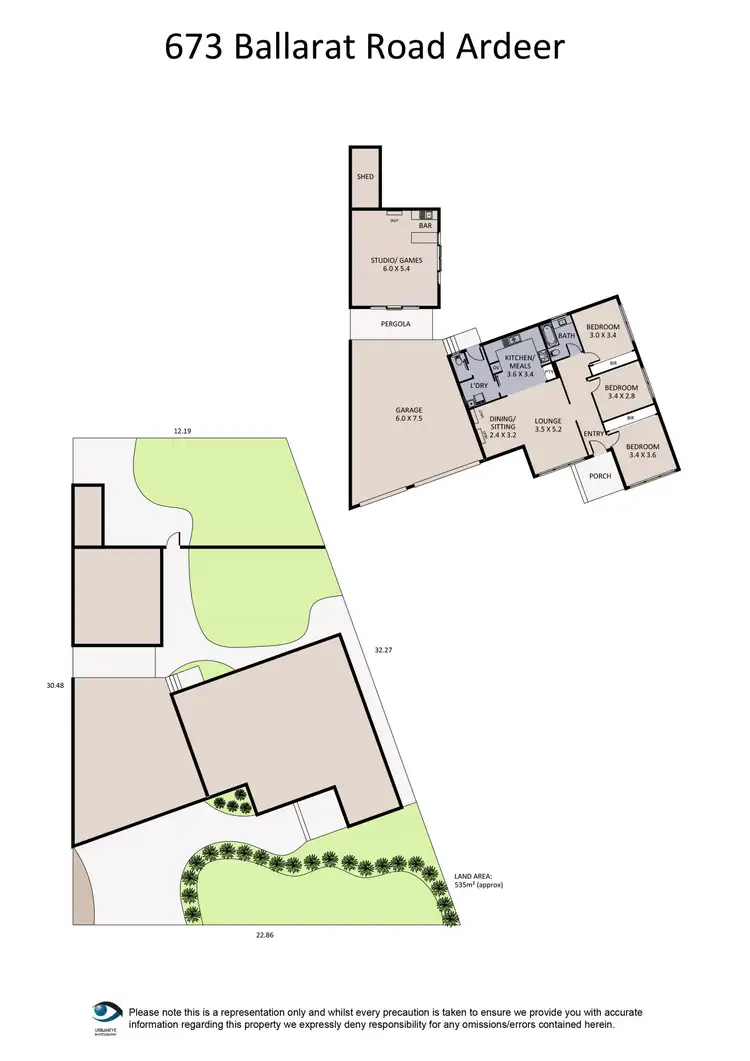 Floorplan of Homely house listing, 673 Ballarat Road, Ardeer VIC 3022