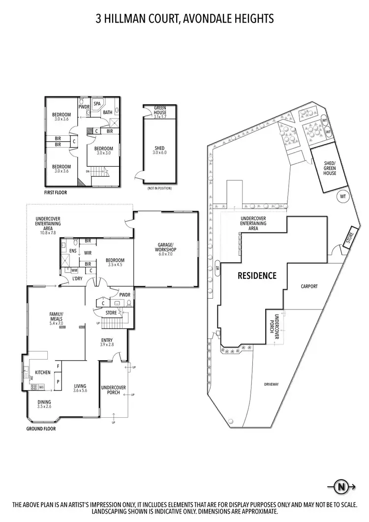Floorplan of Homely house listing, 3 Hillman Court, Avondale Heights VIC 3034