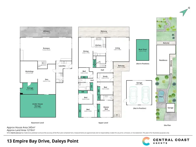 Floorplan of Homely house listing, 13 Empire Bay Drive, Daleys Point NSW 2257