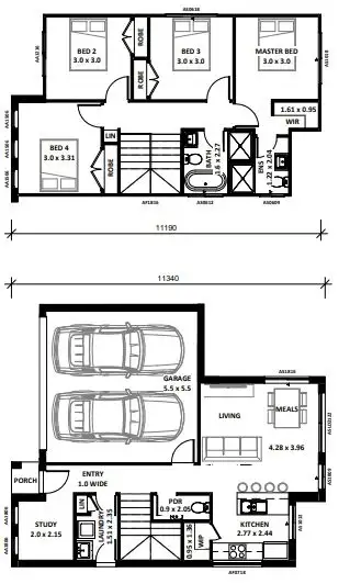 Floorplan of Homely house listing, LN1045 10th Avenue, Austral NSW 2179