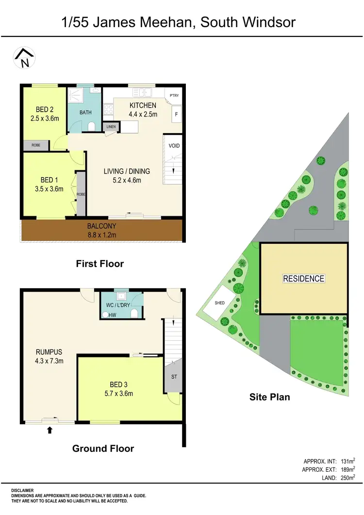 Floorplan of Homely townhouse listing, 1/55 James Meehan Street, Windsor NSW 2756