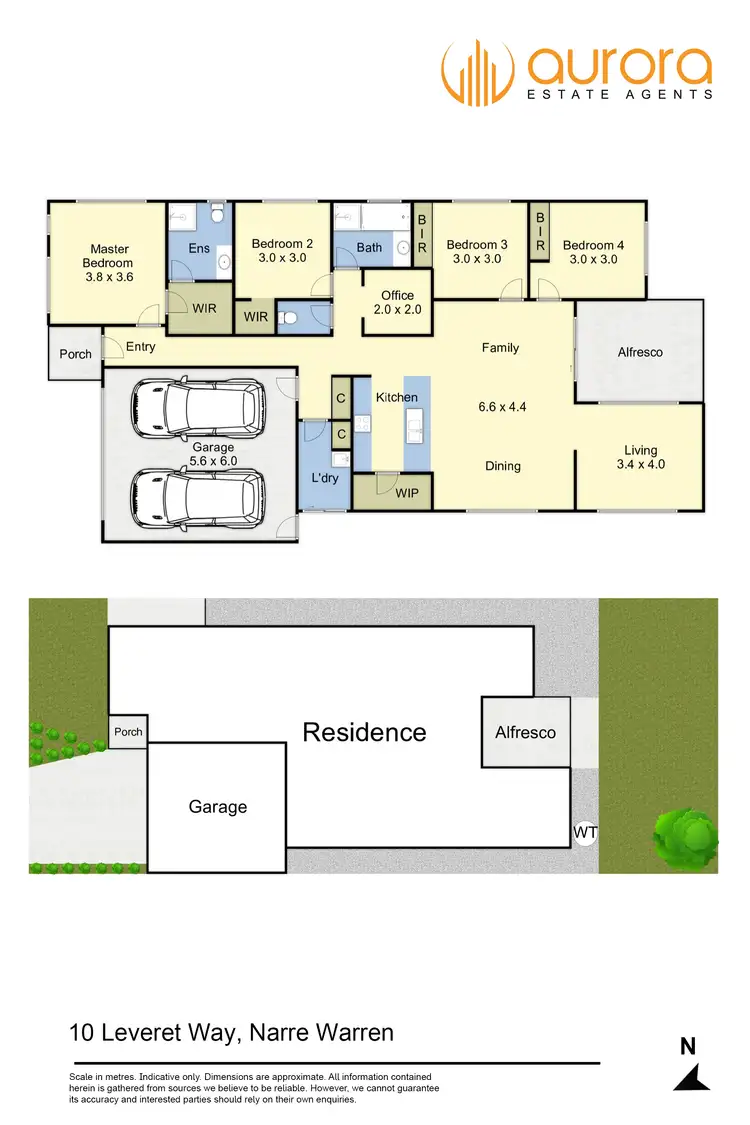 Floorplan of Homely house listing, 10 Leveret Way, Narre Warren South VIC 3805