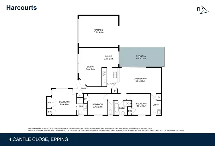 Floorplan of Homely house listing, 4 Cantle Close, Epping VIC 3076