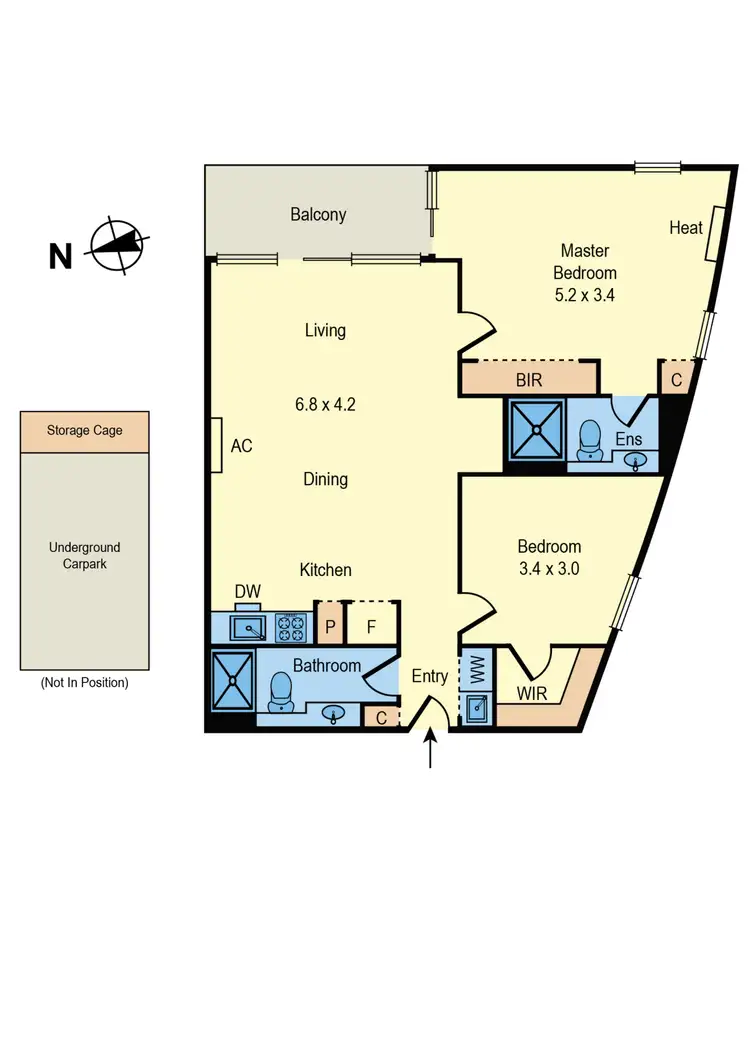 Floorplan of Homely apartment listing, 311/81 Riversdale Road, Hawthorn VIC 3122