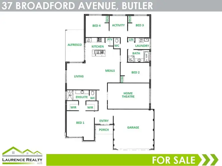 Floorplan of Homely house listing, 37 Broadford Avenue, Butler WA 6036