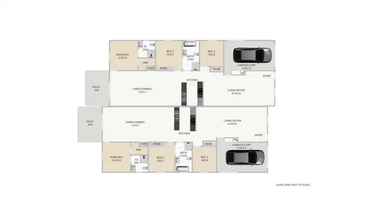 Floorplan of Homely semi-detached listing, 12 Lexington Street, Flinders View QLD 4305