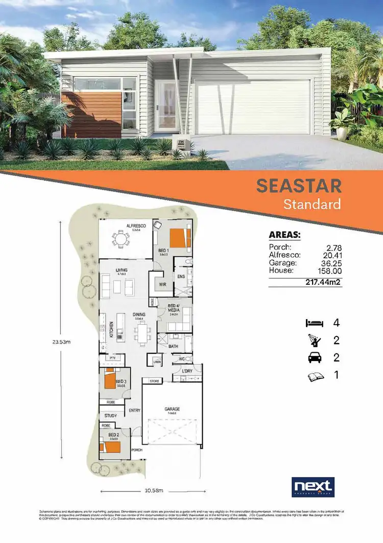 Floorplan of Homely house listing, 53 Village Green Boulevard, Palmview QLD 4553