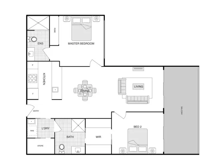 Floorplan of Homely apartment listing, 48/16 New South Wales Crescent, Forrest ACT 2603