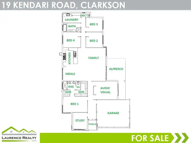 Floorplan of Homely house listing, 19 Kendari Road, Clarkson WA 6030
