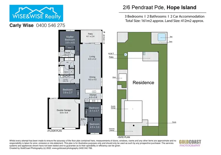 Floorplan of Homely house listing, 2/6 Pendraat Parade, Hope Island QLD 4212