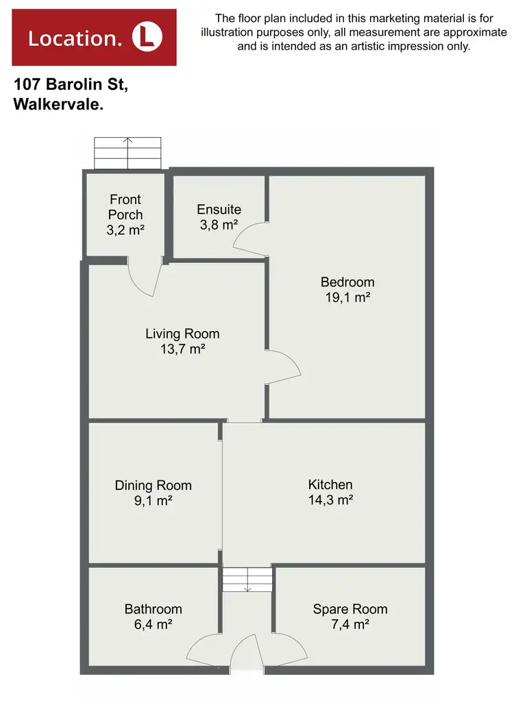 Floorplan of Homely house listing, 107 Barolin Street, Walkervale QLD 4670
