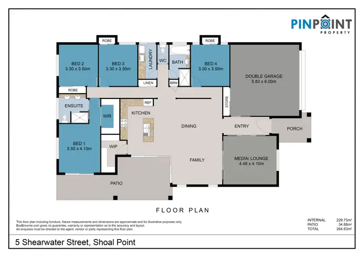 Floorplan of Homely house listing, 5 Shearwater Street, Shoal Point QLD 4750