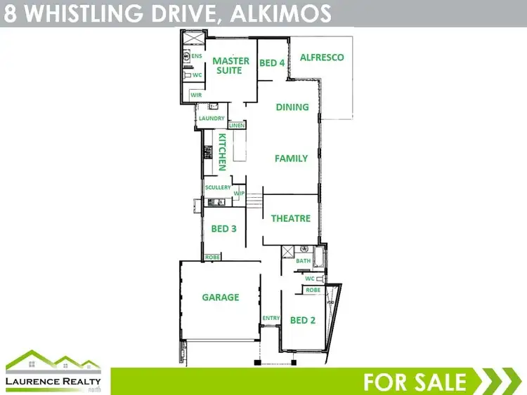 Floorplan of Homely house listing, 8 Whistling Drive, Alkimos WA 6038