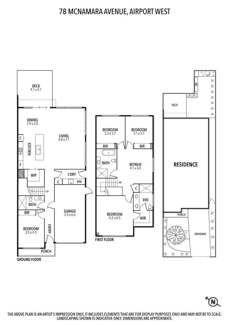 Floorplan of Homely house listing, 78 McNamara Avenue, Airport West VIC 3042