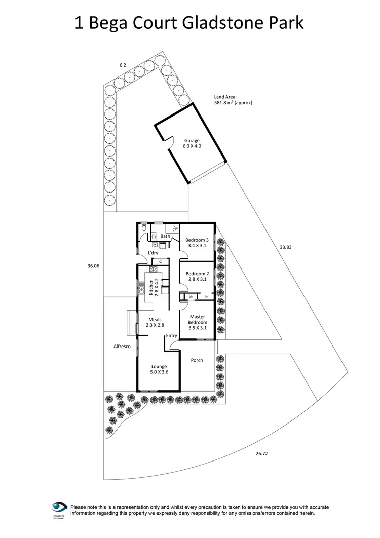 Floorplan of Homely house listing, 1 Bega Court, Gladstone Park VIC 3043