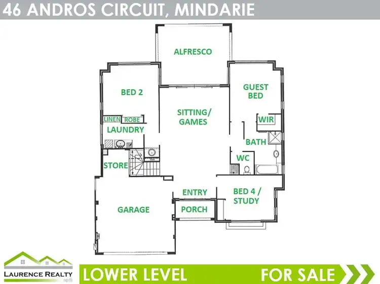 Floorplan of Homely house listing, 46 Andros Circuit, Mindarie WA 6030