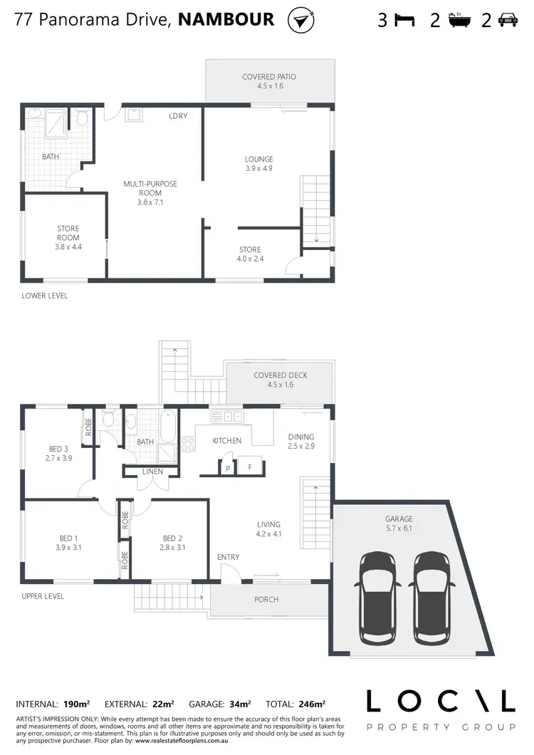 Floorplan of Homely house listing, 77 Panorama Drive, Nambour QLD 4560
