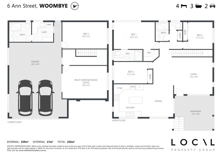 Floorplan of Homely house listing, 6 Ann Street, Woombye QLD 4559