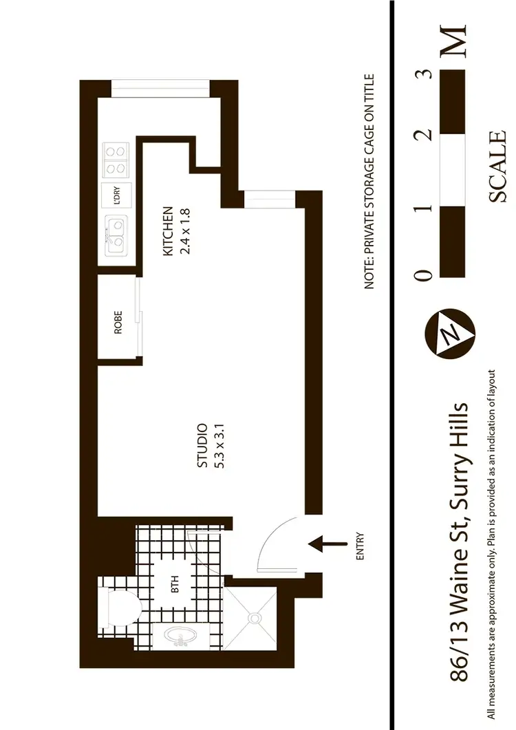 Floorplan of Homely apartment listing, 86/13 Waine Street, Surry Hills NSW 2010