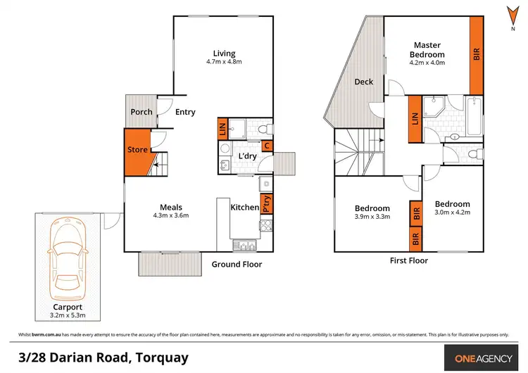 Floorplan of Homely house listing, 3/28 Darian Road, Torquay VIC 3228