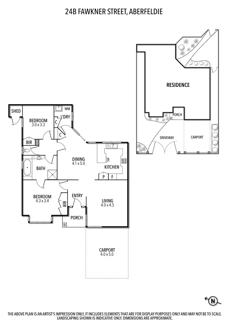Floorplan of Homely house listing, 24B Fawkner Street, Aberfeldie VIC 3040