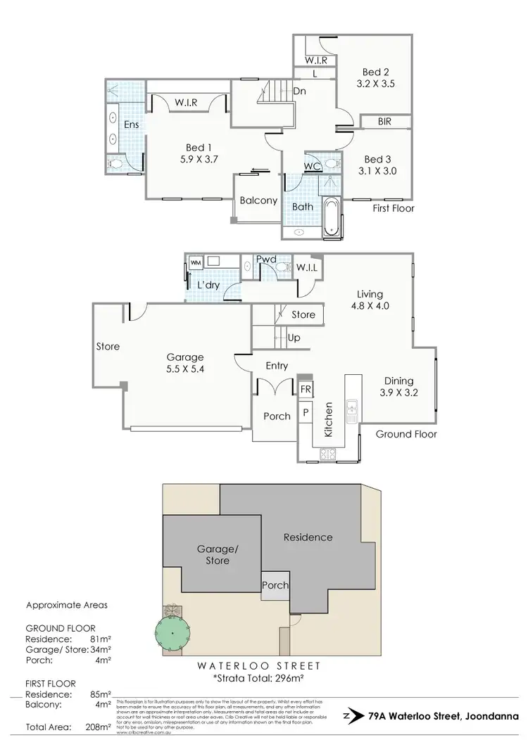 Floorplan of Homely house listing, 79A Waterloo Street, Joondanna WA 6060