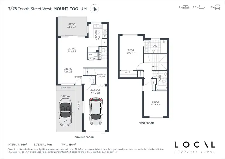 Floorplan of Homely unit listing, 9/78 Tanah Street West, Mount Coolum QLD 4573