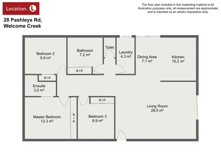 Floorplan of Homely rural property listing, 28 Pashleys Road, Welcome Creek QLD 4670